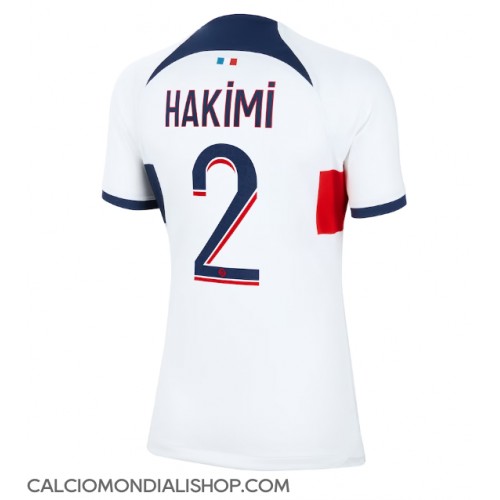 Maglie da calcio Paris Saint-Germain Achraf Hakimi #2 Seconda Maglia Femminile 2023-24 Manica Corta